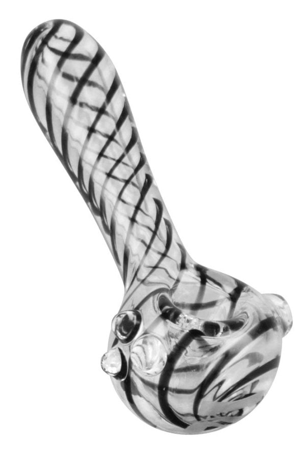 Pulsar UV Candy Stripe Spoon Pipe - 4.5    Colors Vary Discount - Image 2