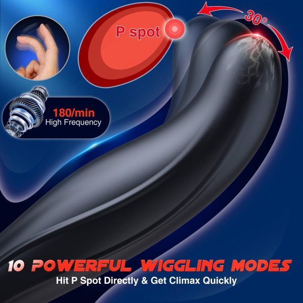 SBD|Thrusting & Vibrating Anal Vibrator Butt Plug with Cock Ring Online Sale - Image 4