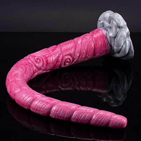 17.7in Super Long Monster Snake Anal Plug Silicone Dildo Online Hot Sale - Image 2