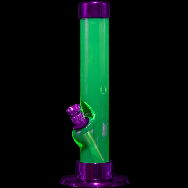 6  Acrylic Straight Tube Bong Online Sale - Image 2