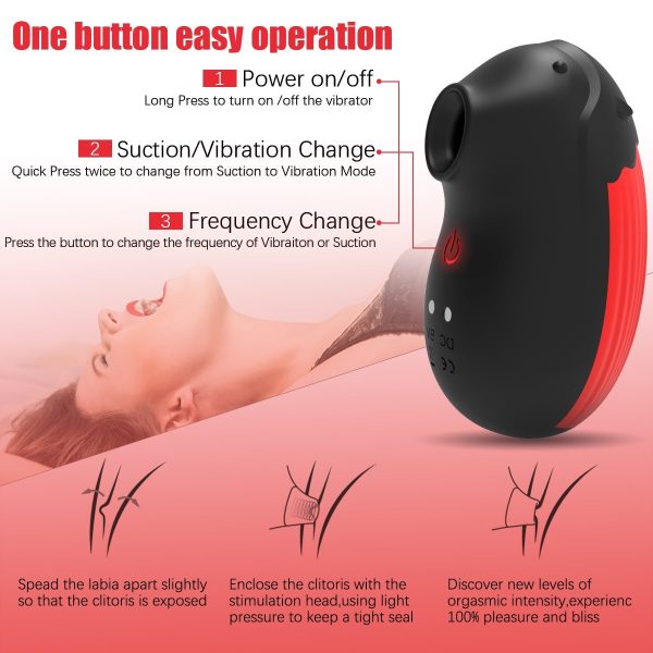 Clitoral Sucking Multiple Modes Vibrator Quiet Portable Size Discount - Image 3