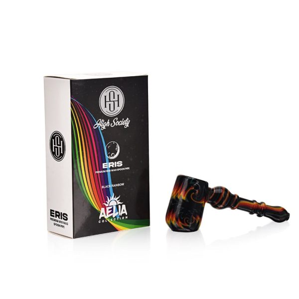 High Society | Eris Premium Wig Wag Bubbler (Black Rainbow V1) Online Sale