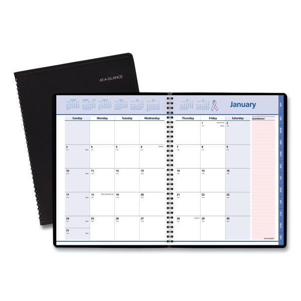 QuickNotes Special Edition Monthly Planner, 11 x 8.25, Black Pink Cover, 12-Month (Jan to Dec): 2024 Discount