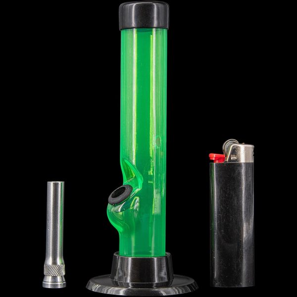 6  Acrylic Straight Tube Bong Online Sale - Image 5