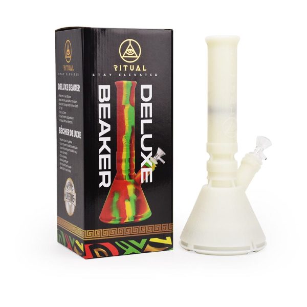 12   Deluxe Silicone Modular Beaker - Titanium White UV For Sale