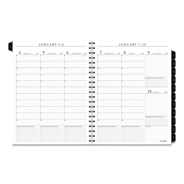 Executive Weekly Monthly Planner Refill with 15-Minute Appointments, 11 x 8.25, White Sheets, 12-Month (Jan to Dec): 2024 Online Sale - Image 2