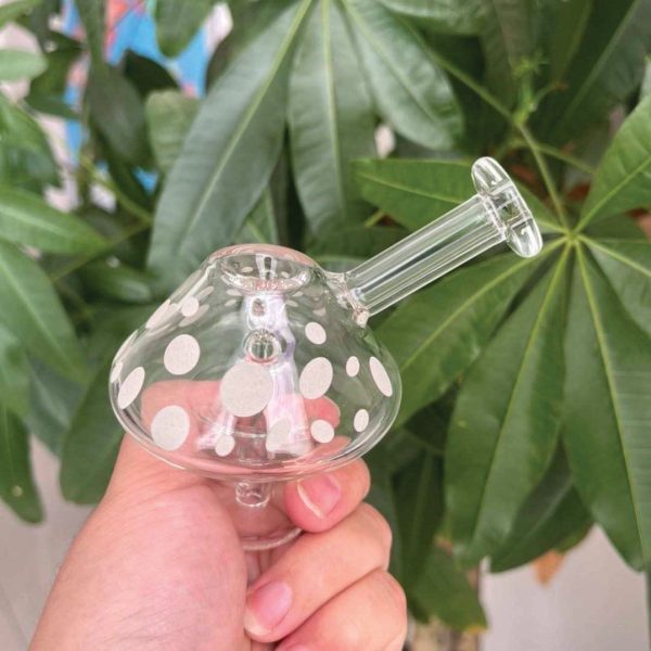Mushroom  Glow-in-the-Dark Mini Bubbler Fashion - Image 3