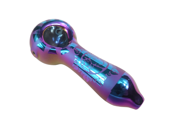4   Artistic Painted Glass Hand Pipe Sale