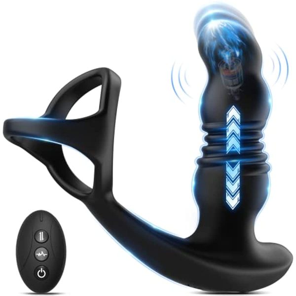 3 In 1 Strong Thrusting Prostate Massager Anal Vibrator Fashion - Image 2