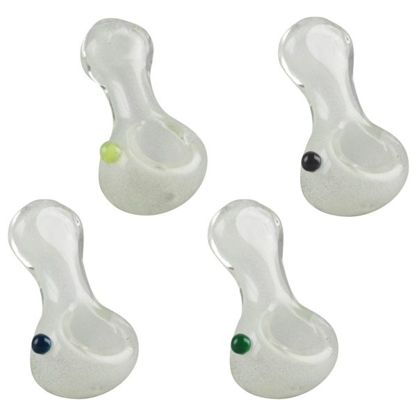 Glow Spoon Hand Pipe - Pinch Tip w Marble - 3    Colors Vary Online now
