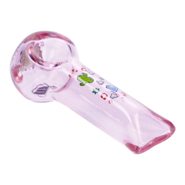 4  Pink Kush Hand Pipe - Transparent Pink For Cheap - Image 4