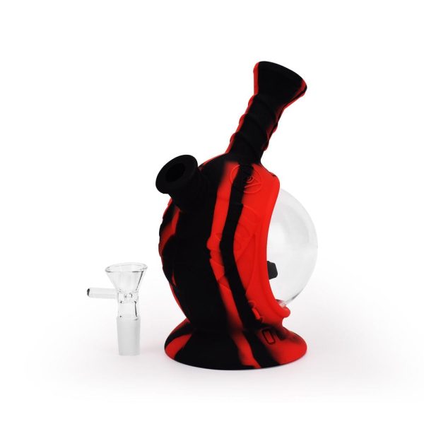 7.5   Silicone Astro Bubbler - Black & Red Online Hot Sale - Image 3