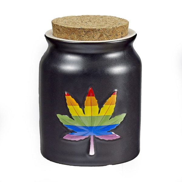Rainbow Leaf Ashtray and Stash Jar set Online - Image 3
