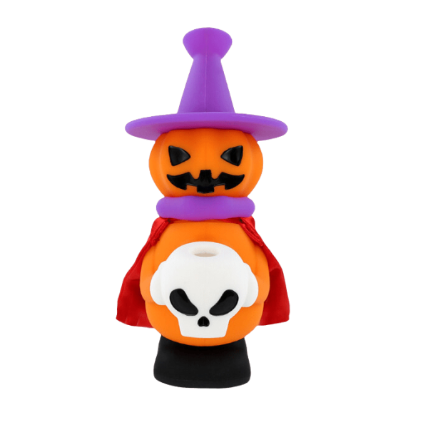 7   Silicone Halloween Jack O Lantern Witch Water Pipe Mini Bong For Discount - Image 3