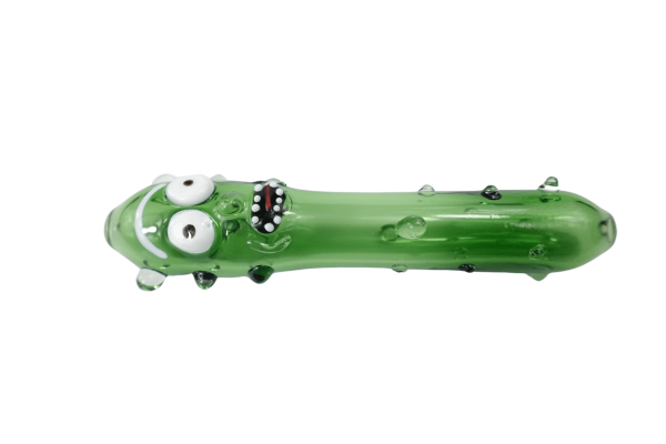 5   Cucumber Man Glass Hand Pipe For Cheap - Image 5