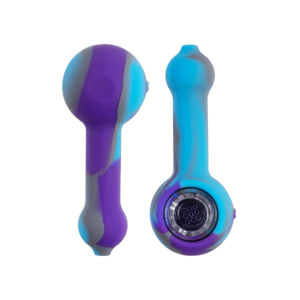 Silicone Spoon Pipe with Glass Bowl For Cheap - Image 3
