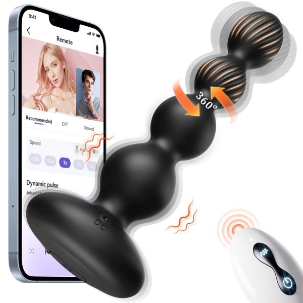 SAURON APP Control Vibrating and Rotating Anal Male Toy Vibrator Supply - Image 2