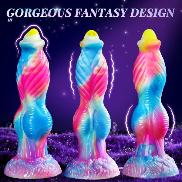 10.2 inch Fantastic 3 in 1 Realistic Huge dildo Vibrator Sex Toy-App Control Online Hot Sale - Image 5