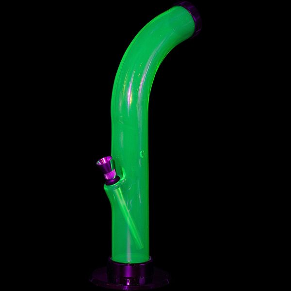 10   Acrylic Curved Tube Bong Fashion - Image 2