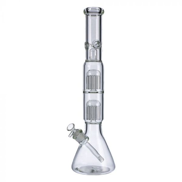 Beaker Base Ice Bong with Double Tree Perc-16 Inch Online Hot Sale - Image 3