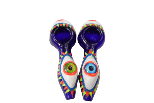 5   One Eye Monster Glass Spoon Hand Pipe For Cheap - Image 3