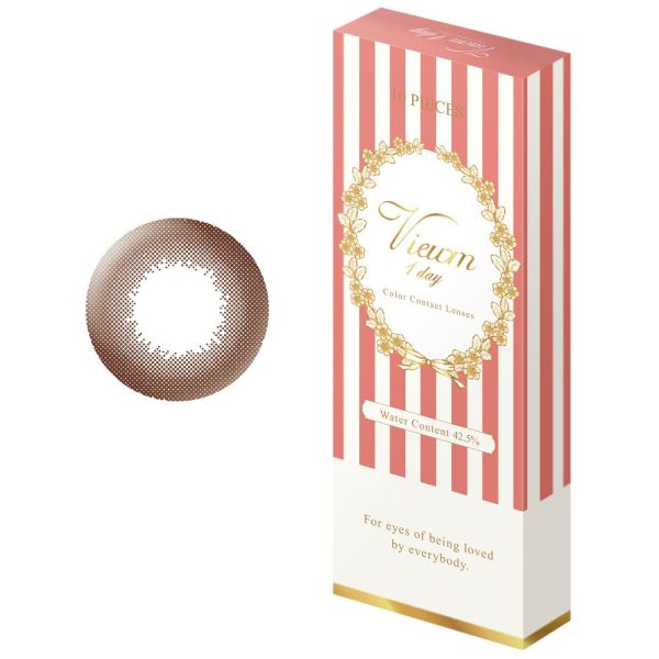 10Pc Bume Japan Viewm 1 Day Pure Brown -6.50 Contact Lenses Cheap