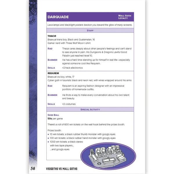 Visigoths vs. Mall Goths - Indie RPG (Softcover) Sale - Image 5