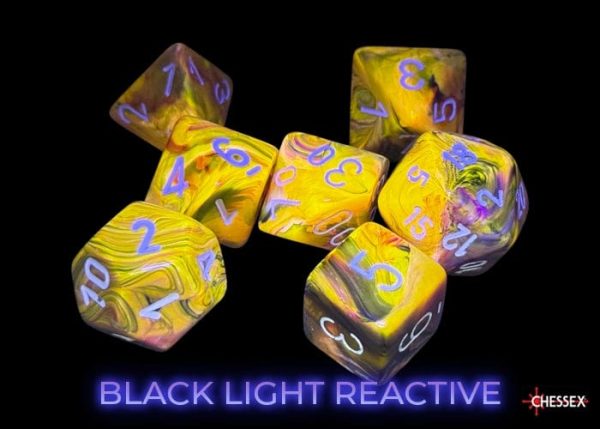 Chessex Dice: Festive Symphony white Polyhedral 7-Dice Set on Sale - Image 5