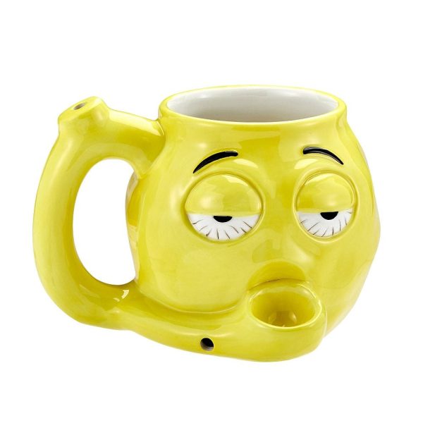 Stoned Emoji Pipe Mug & Stash Jar Bundle For Cheap - Image 2