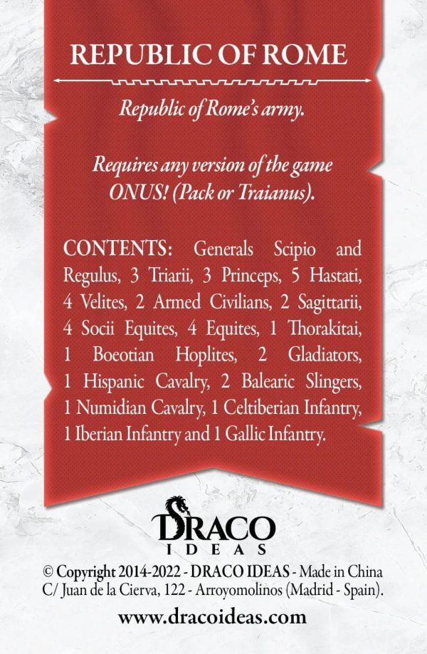 Onus! Army I: Republic of Rome (Pre-order) Hot on Sale - Image 2