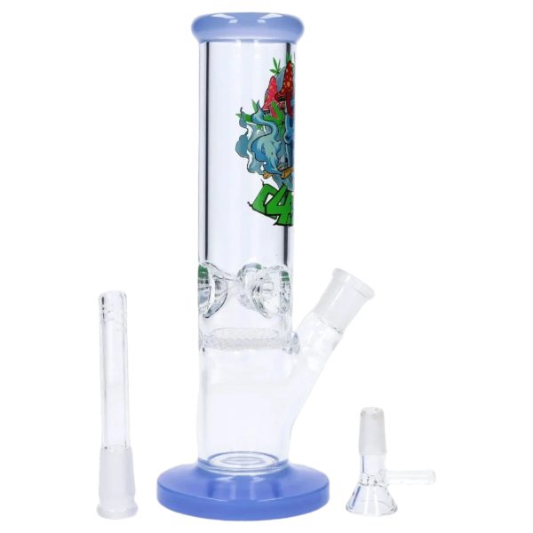 420 Skull Water Pipe with Honeycomb Perc - 10 in Online Sale - Image 3