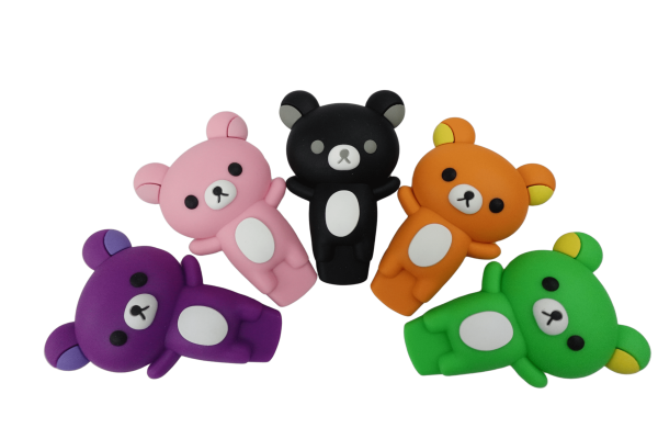 3   Silicone Bear Small Hand Pipe on Sale