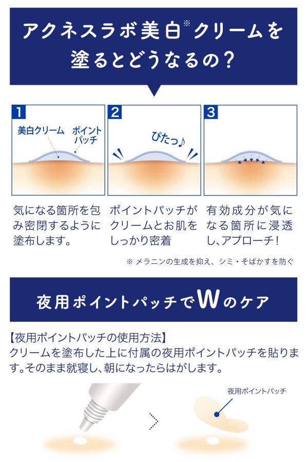 Acnes Labo 7G Medicated Whitening Cream After Blemishes Acne Japan Patch Cheap - Image 4