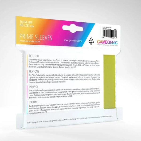 Gamegenic: Sleeves - Lime Prime Cheap - Image 2