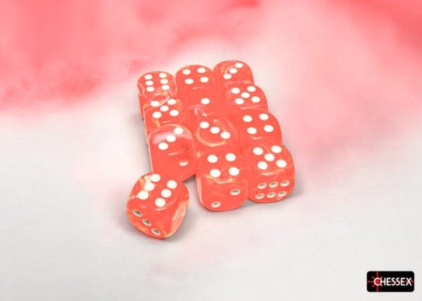 Chessex Dice: Festive Dahlia white 16mm d6 Dice Block (12 dice) Fashion - Image 3