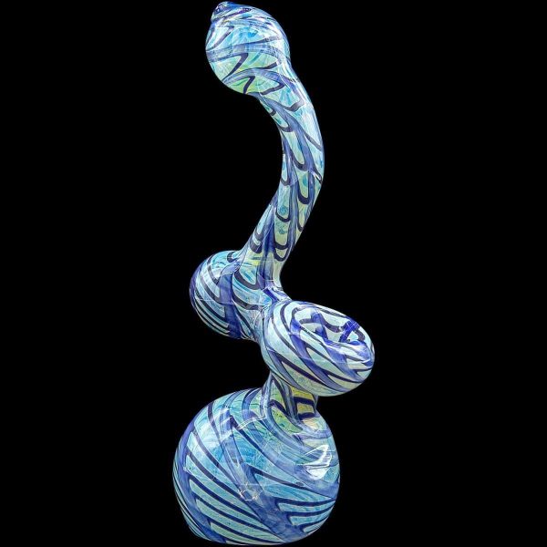Bubble Lock  Color Raked Sherlock Bubbler Pipe on Sale