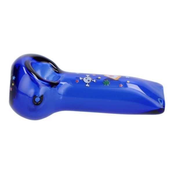 4  Blue Dream Hand Pipe - Transparent Blue Discount - Image 4