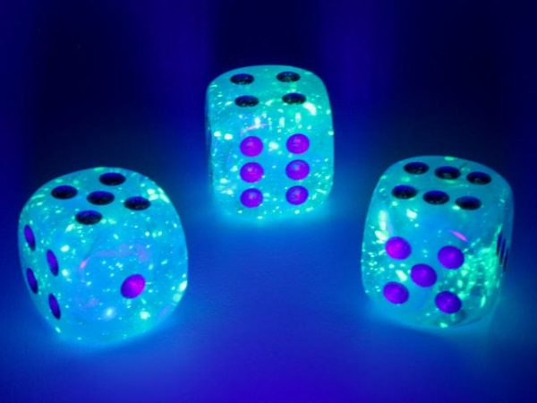 CHX27766 - Chessex 16mm Set of 12 D6 Luminary Sky Silver For Discount - Image 2