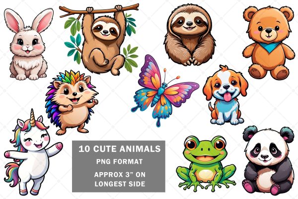 10 Cute Png Cartoon Animals Cheap