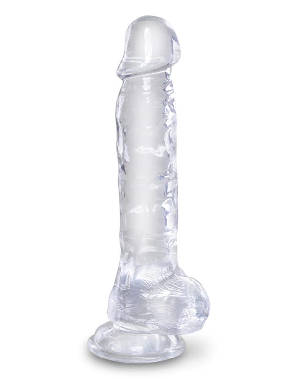 King Cock 8 Inch Suction Cup Dildo with Balls For Cheap