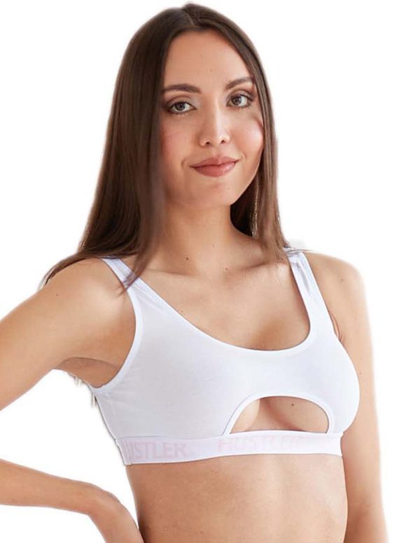 HUSTLER® Cutout Crop Top Hot on Sale