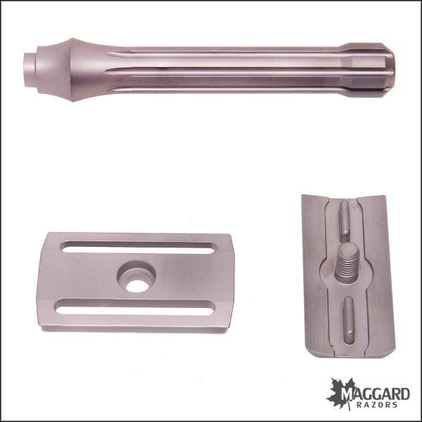 Blackland Razors Blackbird Titanium Closed Comb DE Safety Razor with 85mm Handle, Satin Finish Online Hot Sale - Image 4