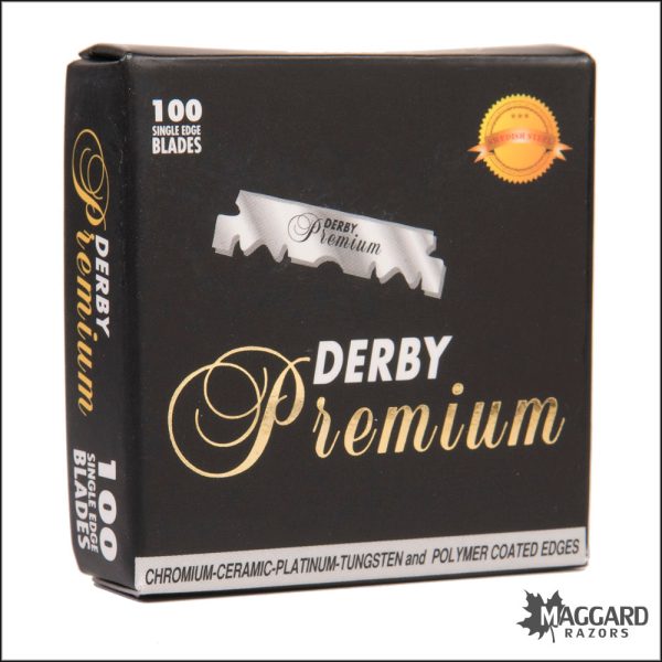 Derby Premium Barber Single Edge Razor Blades,  Box of 100 half blades Cheap