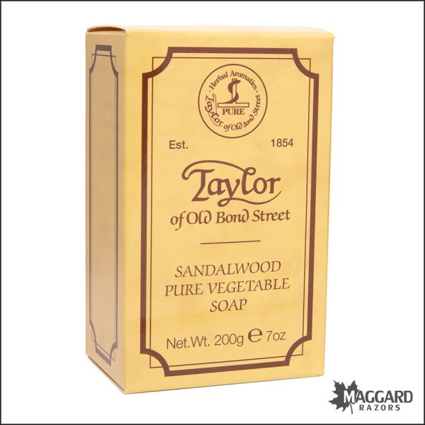 Taylor of Old Bond Street Sandalwood Pure Vegetable Triple Milled Bar Soap, 200g For Cheap