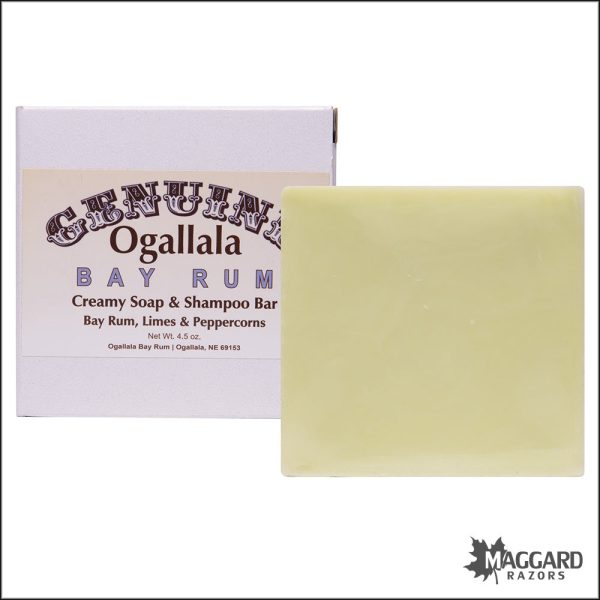 Ogallala Bay Rum, Limes and Peppercorn Bath Shampoo Bar, 4.5oz Cheap