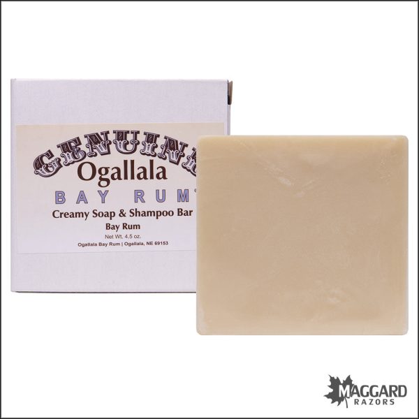 Ogallala Bay Rum Bath Shampoo Bar, 4.5oz Online now