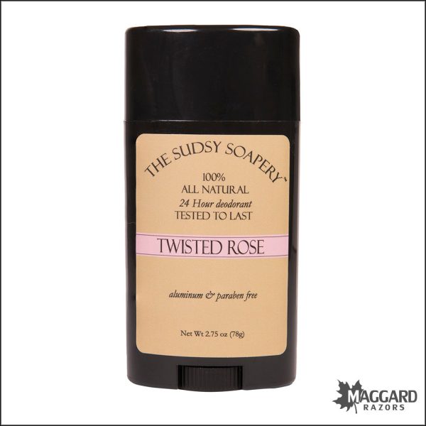 The Sudsy Soapery Twisted Rose Natural Deodorant Stick, 2.75oz Online Hot Sale